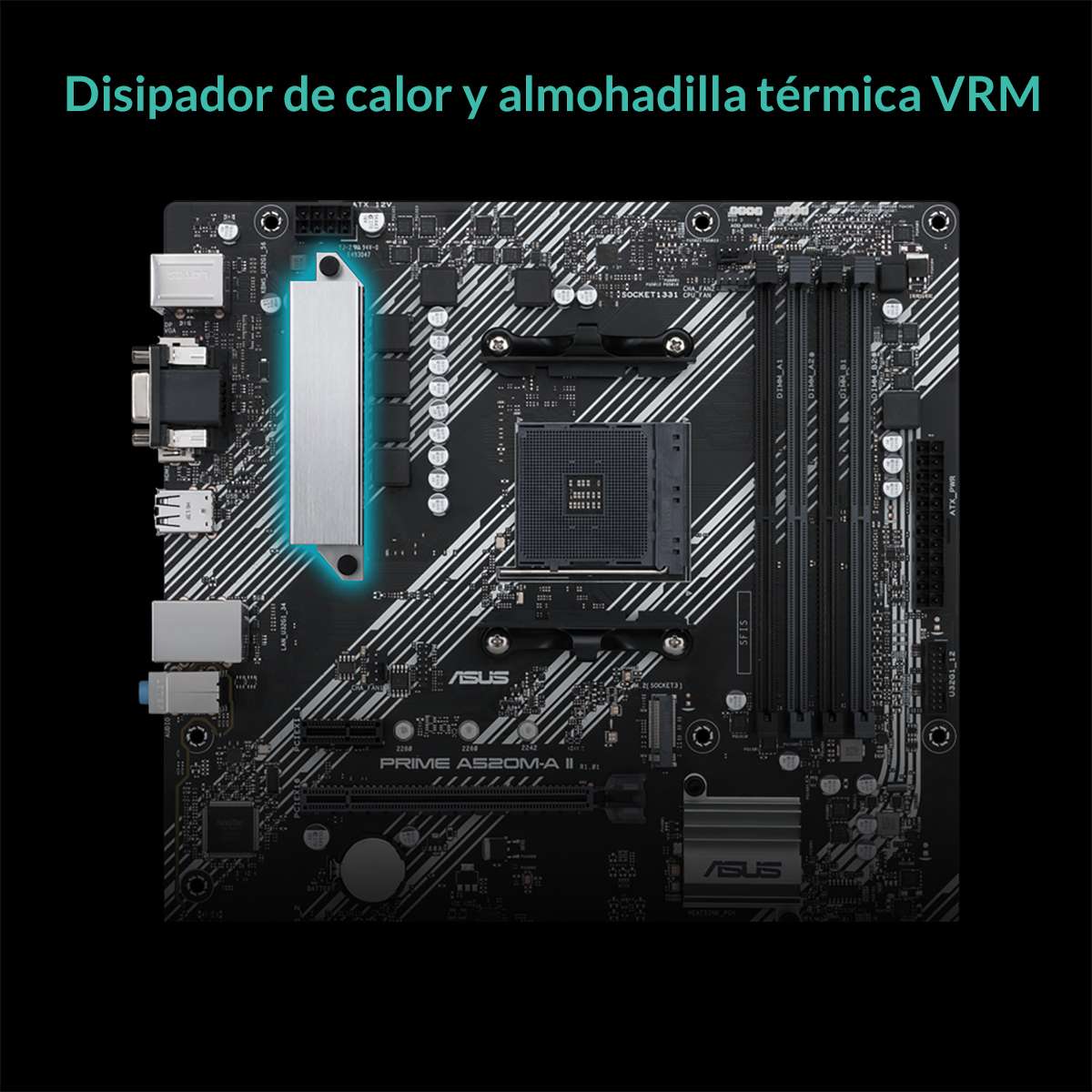 Motherboard Asus PRIME A520M-A II AM4 DDR4 Aura Sync RGB
